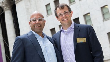 Wayfair founders Niraj Shah and Steve Conine