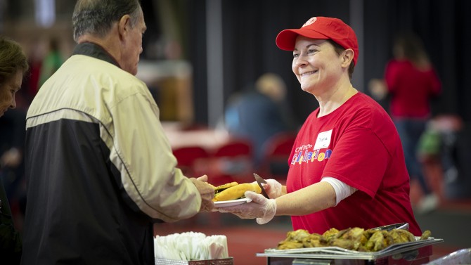 Volunteer at Employee Celebration