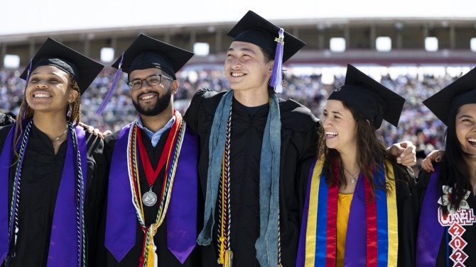 Students at Commencement