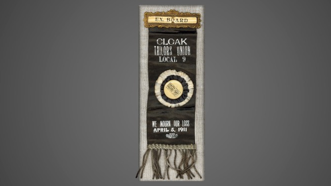 Triangle Factory Fire mourning badge