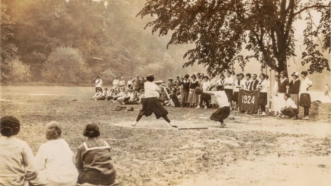 Women's baseball game